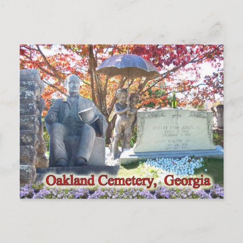 The Historic Oakland Cemetery Atlanta GA Postcard
