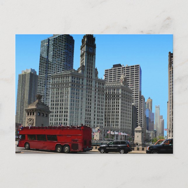 The Historic Wrigley Building Postcard (Front)