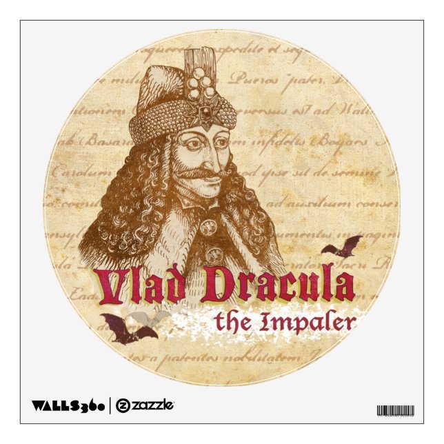 The historical Count Dracula Wall Sticker (Front)