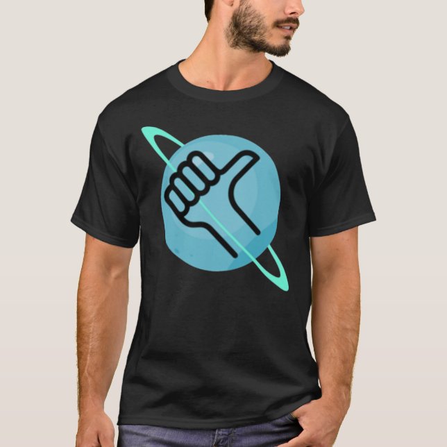 The Hitchhiker&x27;s Guide to the Galaxy Thumbs up T-Shirt (Front)