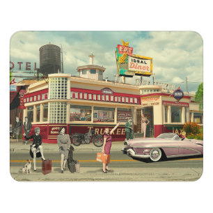 The Hitchhikers Door Sign