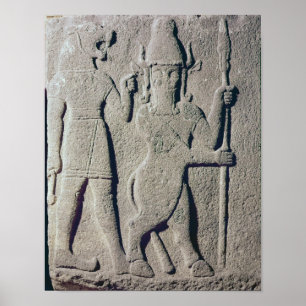 The Hittite God Uomi, Karkemish Poster