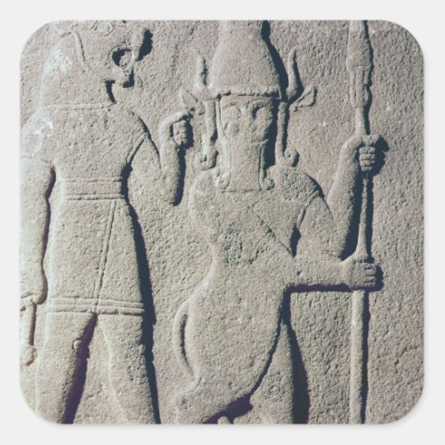 The Hittite God Uomi Karkemish Square Sticker