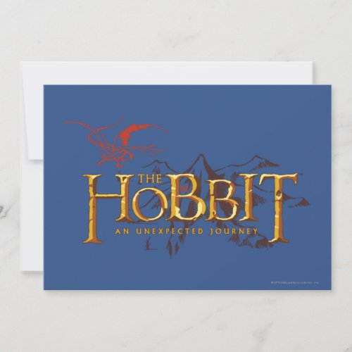 THE HOBBIT AN UNEXPECTED JOURNEY INVITATION