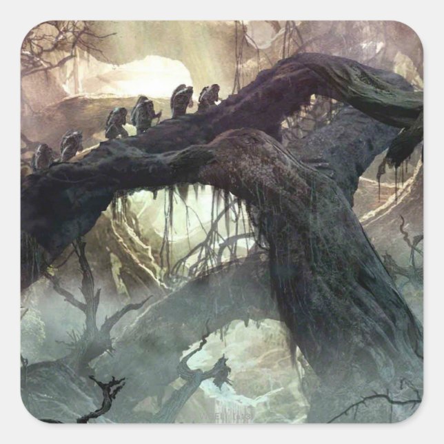 THE HOBBIT : DESOLATION OF SMAUG™ Concept Art 2 Square Sticker (Front)
