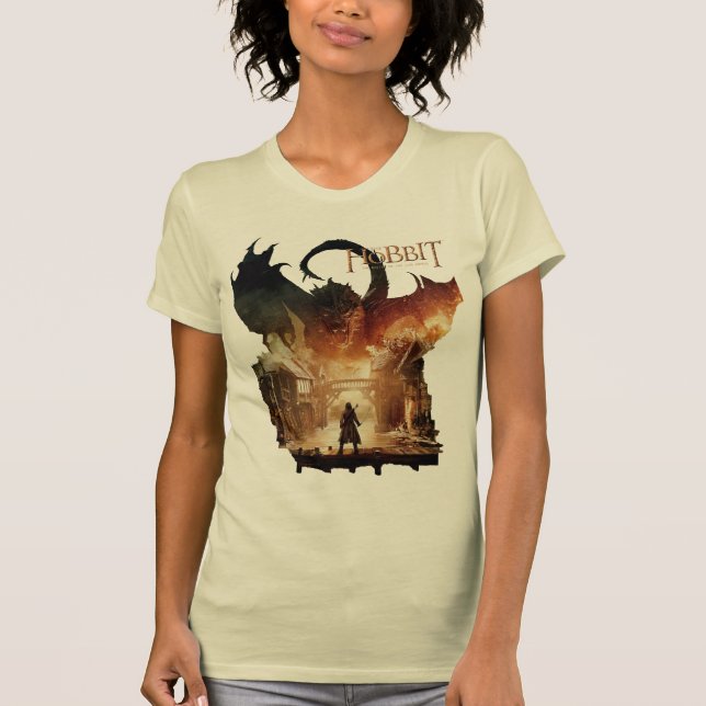 The Hobbit - Laketown Movie Poster T-Shirt (Front)