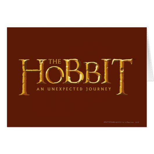 The Hobbit Logo Gold Cards (Front Horizontal)