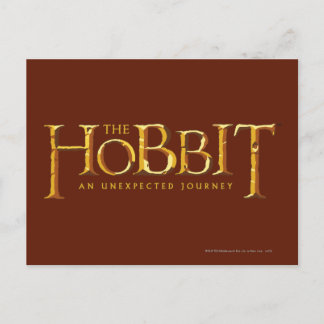 The Hobbit Logo Gold Postcard