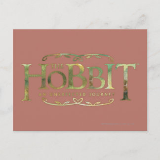 The Hobbit Logo Green Postcard