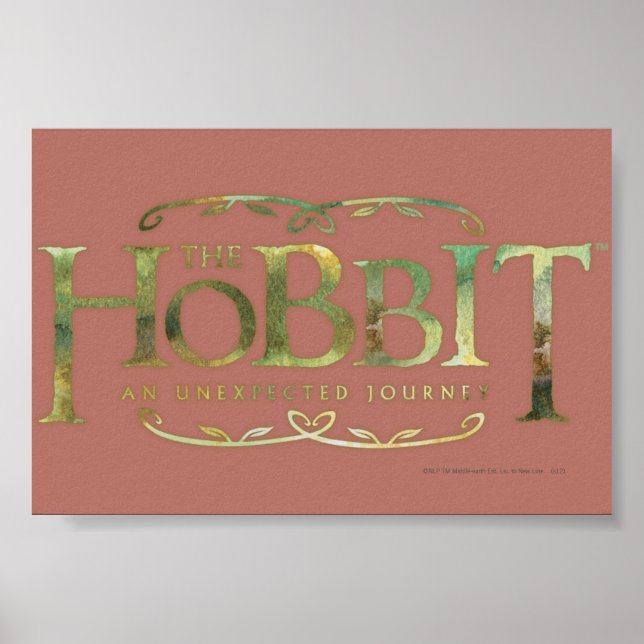 The Hobbit Logo Green Poster (Front)