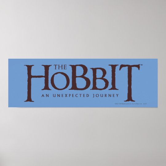 The Hobbit Logo Solid Poster | Zazzle.com