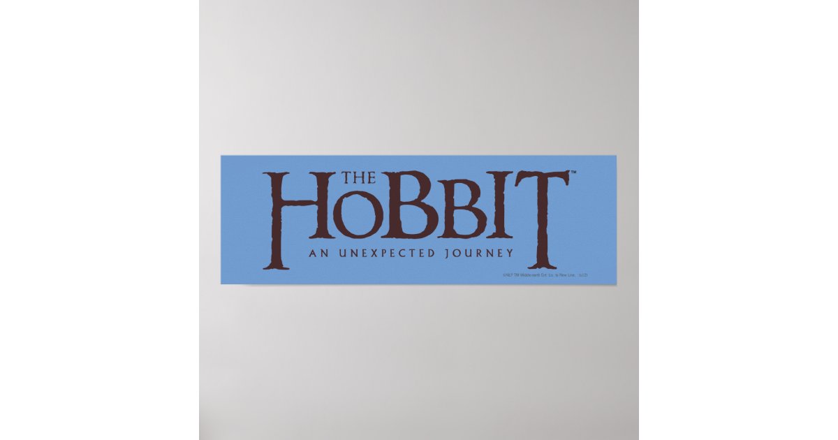 The Hobbit Logo Solid Poster | Zazzle