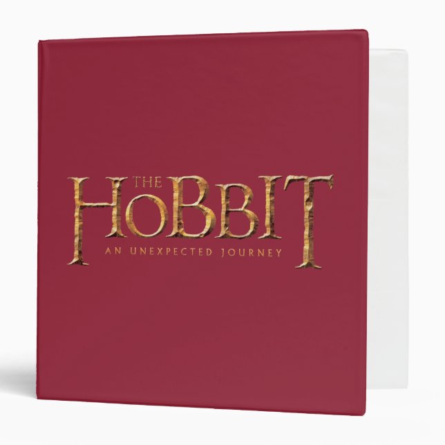 The Hobbit Logo Textured 3 Ring Binder (Front/Inside)