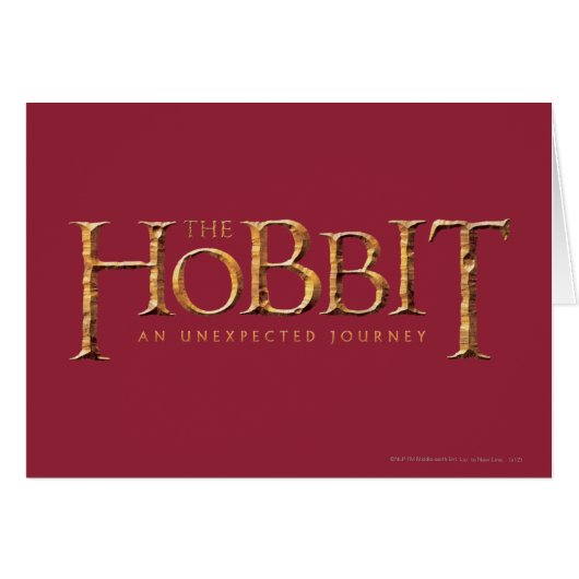 The Hobbit Logo Textured Cards (Front Horizontal)