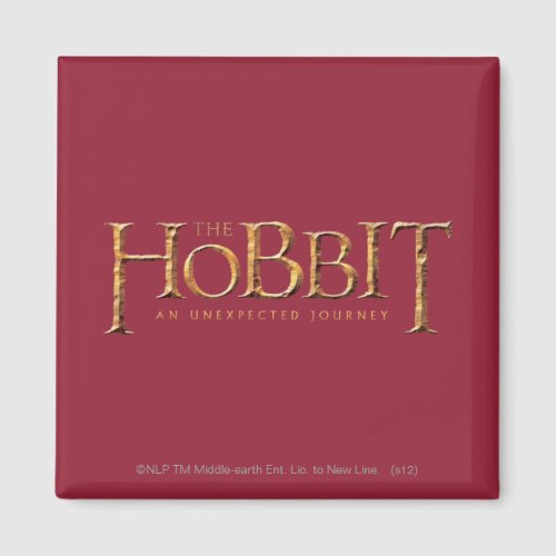 The Hobbit Logo Textured Magnet