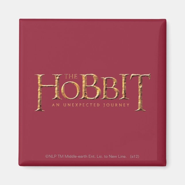 The Hobbit Logo Textured Magnet (Front)