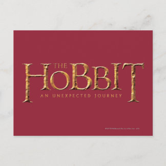 The Hobbit Logo Textured Postcard