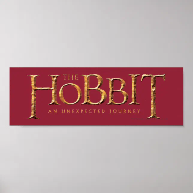 The Hobbit Logo Textured Poster | Zazzle