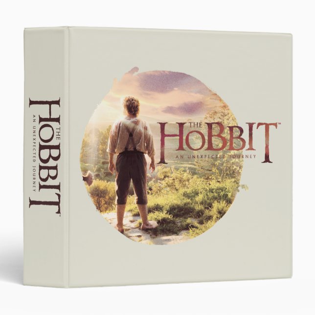 The Hobbit Logo with BILBO BAGGINS™ Back Binder (Front/Spine)