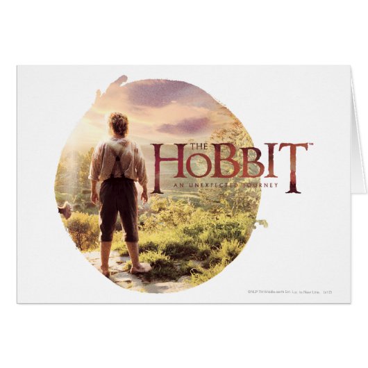 The Hobbit Logo with BILBO BAGGINS™ Back Cards (Front Horizontal)