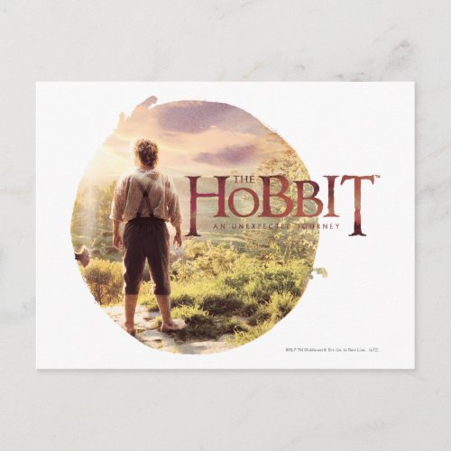 The Hobbit Logo with BILBO BAGGINS Back Postcard