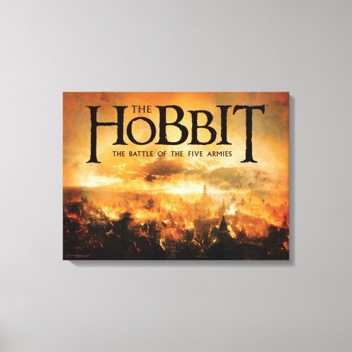 The Hobbit THE BATTLE OF FIVE ARMIES Logo Canvas Print