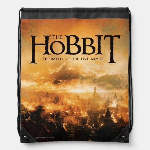 The Hobbit THE BATTLE OF FIVE ARMIES Logo Drawstring Bag