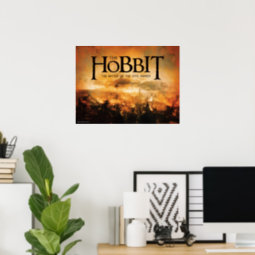 The Hobbit: THE BATTLE OF FIVE ARMIES™ Logo Poster | Zazzle