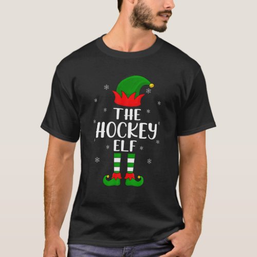 The Hockey Elf Christmas Party Matching Family Xma T_Shirt
