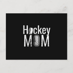 The Hockey Mom White Design Postcard