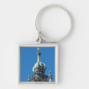 The hofkirche (Church of the Court) Dresden Keychain