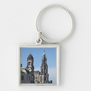 The hofkirche (Church of the Court) Dresden Keychain