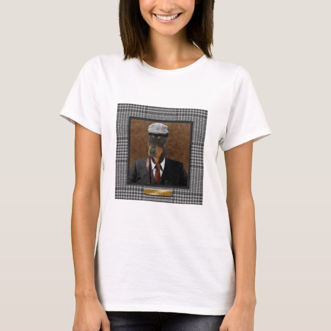 The Hoity Toity Dapper Doberman Classic Tee (Front)