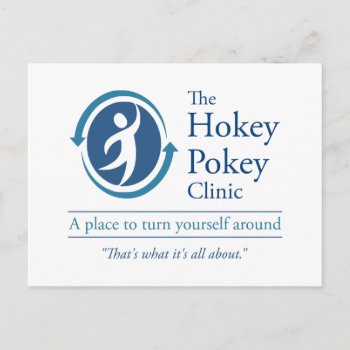 The Hokey Pokey Clinic Postcard by The_Shirt_Yurt at Zazzle
