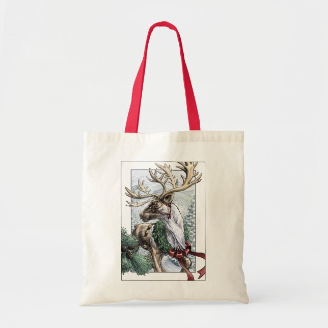 "The Holiday Courier" Tote Bag (Front)