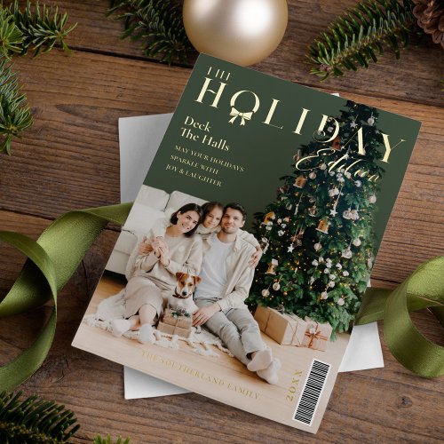 The Holiday Edition Family Photo Magazine Cover