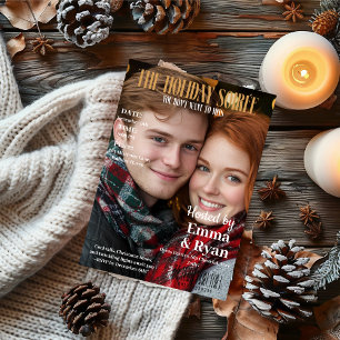 The Holiday Soirée Magazine Cover Photo Invitation