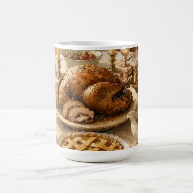 The Holiday Turkey Dinner Coffee Mug (Center)