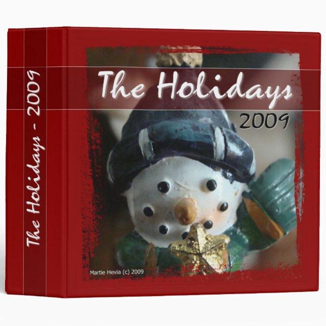 The Holidays 2009 - Snowman Binder (Front/Spine)