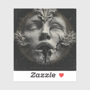 🕯️The Hollow Benediction – Gothic Fine Art Sticker
