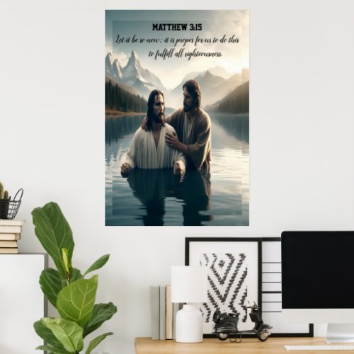 The Holy Baptism of Jesus Poster