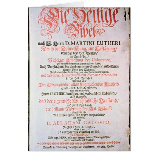 The Holy Bible, Vol. I., 1681 (Front)