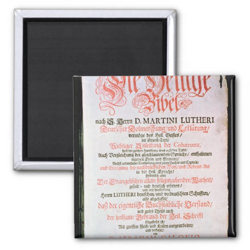 The Holy Bible Vol I 1681 Magnet