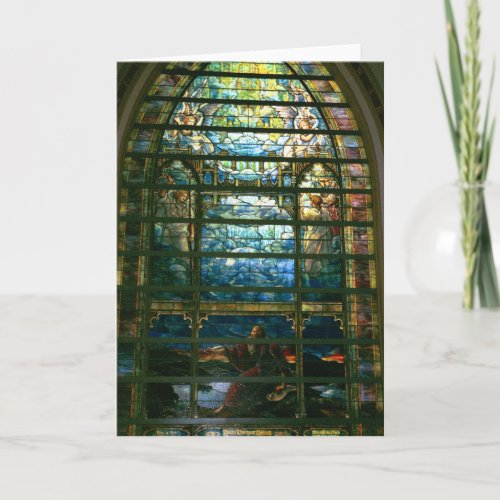 The Holy City Stained Glass by Tiffany Card