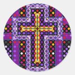 The Holy Cross Classic Round Sticker at Zazzle