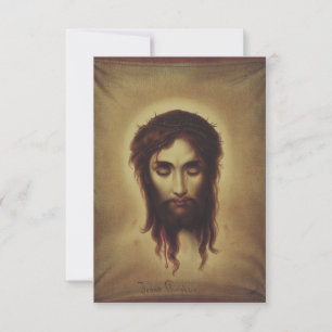 The Holy Face Of Jesus Devotional Holy Card