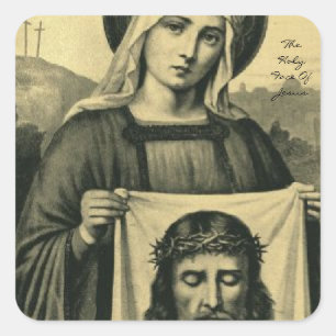 The Holy Face Of Jesus Square Sticker