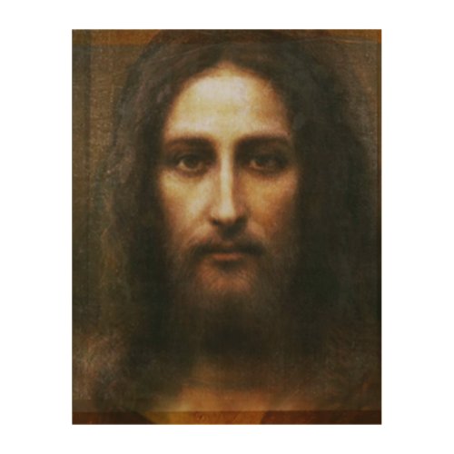 THE HOLY FACE OF JESUS WOOD WALL ART