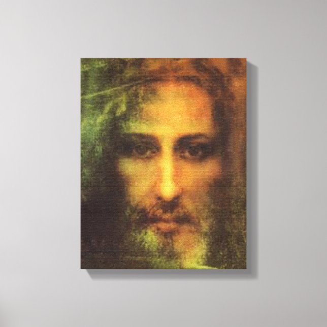 THE HOLY FACE OF OUR LORD AND SAVIOR, JESUS CHRIST CANVAS PRINT (Front)