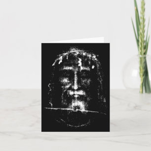 The Holy Face Shroud of Turin Jesus Christ Face Card